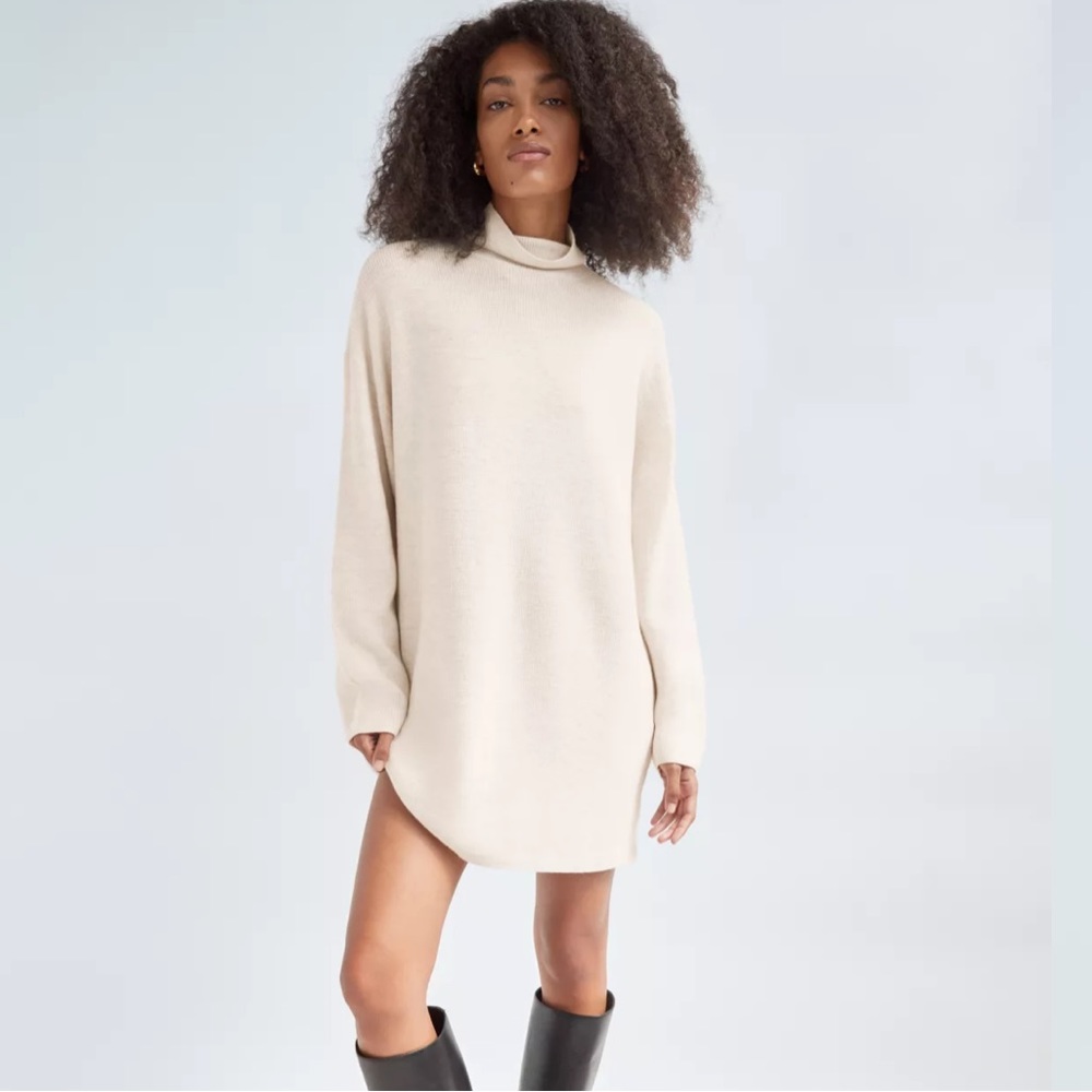 Aritzia Maclean Dress in Heather Birch